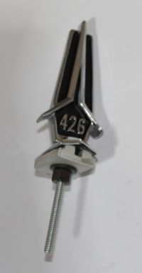 Hood Ornament Black 1967 GTX 426
