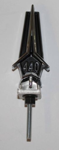Black 440 Hood Ornament 1967 GTX