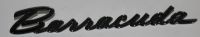 Right Fender Emblem 1965-66 Barracuda