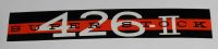 Valve Cover Decal 1964 Plymouth Super Stock 426-II