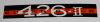 Valve Cover Decal 1964 Plymouth Super Stock 426-II