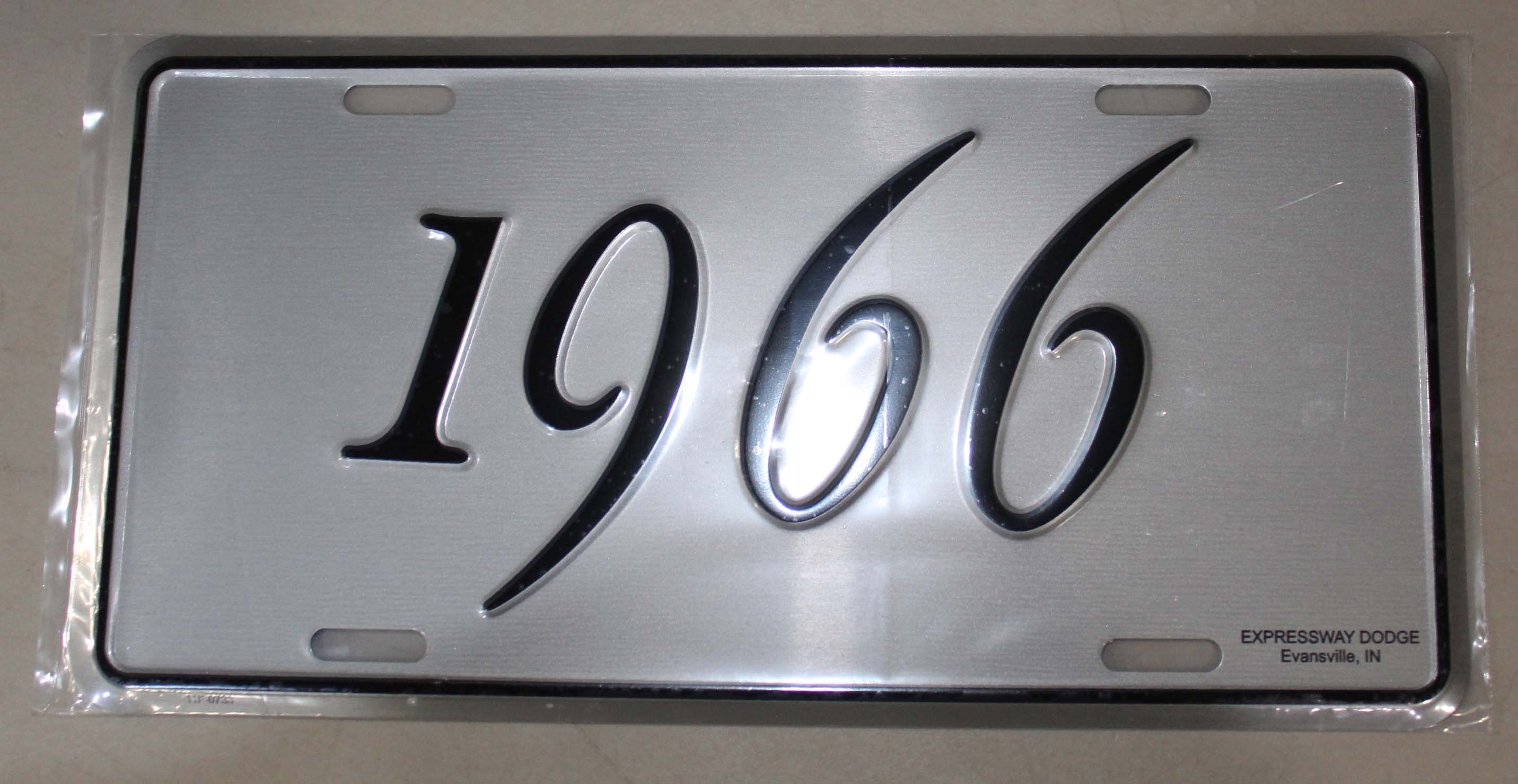 License Plate 1966 Model Year