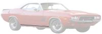 Rocker Moldings 1972-74 Challenger