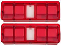 Tail Light Lenses 1971 Plymouth B-Body W/O Black