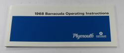 Owners Manual 1968 Barracuda