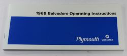 Owners Manual 1968 Plymouth B-Body