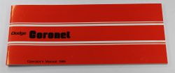 Owners Manual 1969 Coronet
