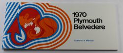 Owners Manual 1970 Plymouth B-Body