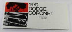 Owners Manual 1970 Coronet