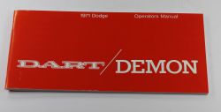 Owners Manual 1971 Dart/Demon