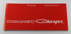 Owners Manual 1971 Coronet/Charger