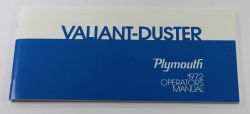 Owners Manual 1972 Valiant/Duster