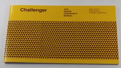 Owners Manual 1974 Challenger