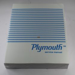 Service Manual 1966 Plymouth