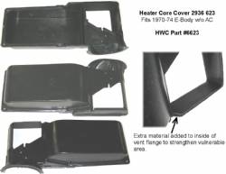 Heater Core Housing Cover 1970-74 E-Body Non-A/C