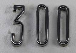 Quarter Panel Medallion 300 Letters 1967-61 Chrysler 300