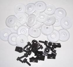 White Grille Spacer Kit with Bolts 1968-70 Charger 1970 Cuda