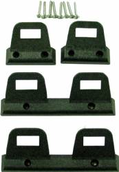 Black Seat Belt Clips Front Bench/Rear Bench 1968-69 A/B/C-Body Some 1970