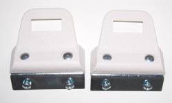 White Seat Belt Clips Buck Seats 1968-69 A/B/C-Body Some 1970