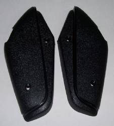 Black Bucket Seat Hinge Covers 1967-69 A-Body 1968-69 B-Body