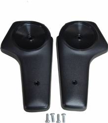 Black Bucket Seat Hinge Covers Some 1971-up A/B-Body 1972-74 E-Body