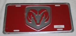 Rams Head License Plate