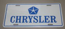 Chrysler License Plate