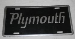 Plymouth License Plate
