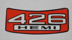 Air Cleaner Decal 1966-67 426 Hemi