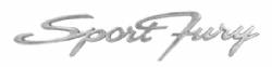 Sport Fury Emblem 1963 Fender/Trunk Lid 1964 Trunk Lid 1965 Fender 1966 Trunk Lid