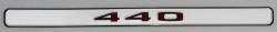 Back of Hood 440 Emblem 1970 Plymouth B-Body
