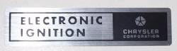 Electronic Ignition Decal 1972-78