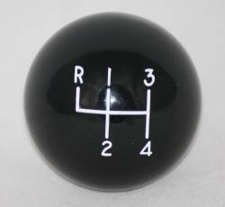 Black 4 Speed Shifter Knob 3/8-24