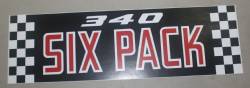 Air Cleaner Decal 1970 Challenger T/A