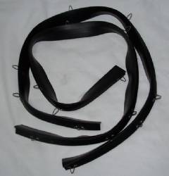 Front Fender Rear Vertical Splash Seals 1964-65 Plymouth B-Body 1965 Dodge B-Body