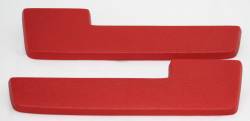 Red Front Arm Rest Pads 1964-66