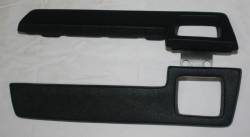 Rear Black Arm Rest Pads 1964-66