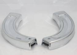 Chrome Bench Seat Hinge Covers 1966-67 B-Body