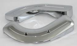 Chrome Bench Seat Hinge Covers 1976-87 Dodge Truck