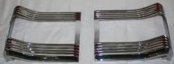 Tail Light Bezels Argent 1967 GTX