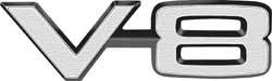 V-8 Fender Emblem 1967-70