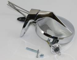 Left Chrome Remote Mirror 1967-74 A-Body, 1967-70 B-Body