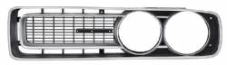 Left Grille 1971 Charger Black/Silver