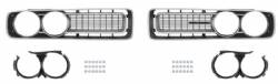 Grilles 1971 Charger Black/Silver