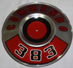 Red 383 Commando Air Cleaner Pie Tin