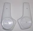White Bucket Seat Hinge Covers Some 1971-up A/B-Body 1972-74 E-Body