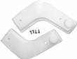 White Bench Seat Hinge Covers 1970-76 A-Body 1973-74 E-Body