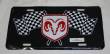 Ram Racing Flags License Plate
