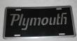 Plymouth License Plate