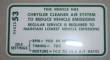 Emission Decal 1969 440-6 A/T 1970 440-4 M/T Before 3-10-70
